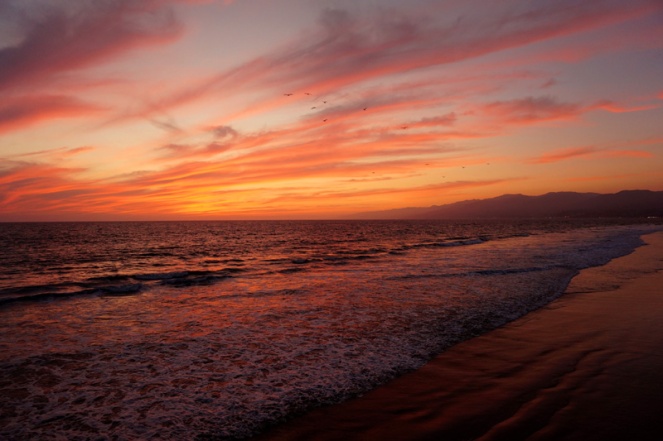 Santa Monica sunset, LA, USA