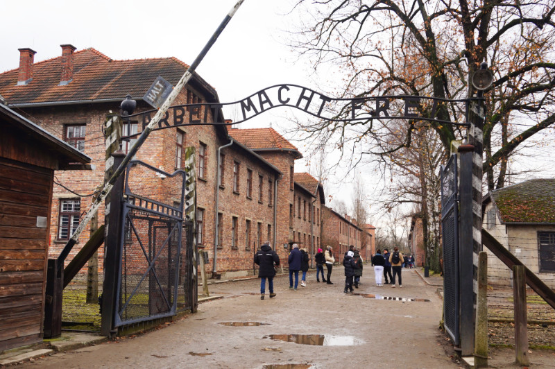 Arbeit Macht Frei gate, Auschwitz I, Poland
