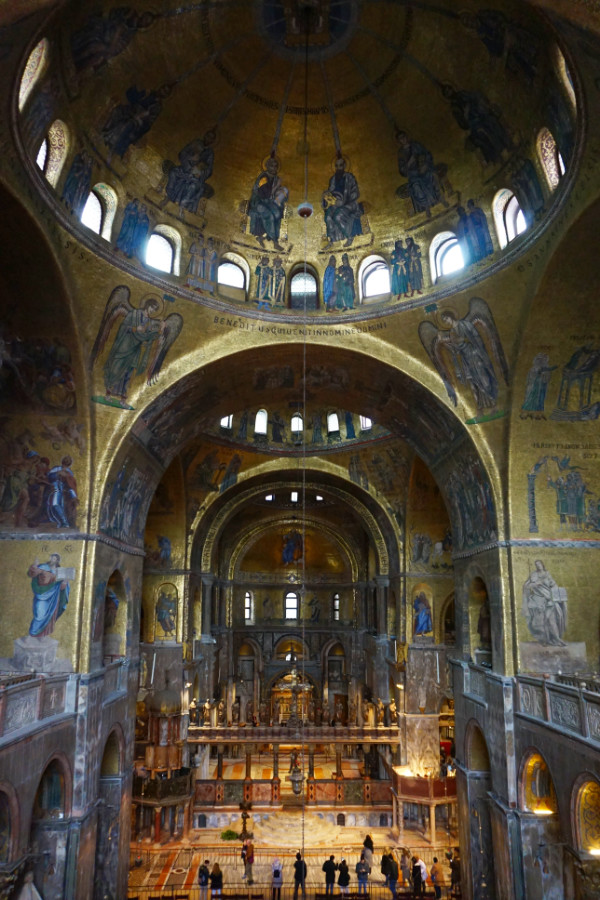Inside St Mark's Basilica, Venice, Italy