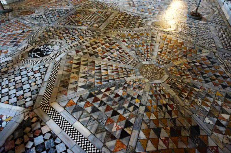 Floor inside St Mark's Basilica, Venice, Italy