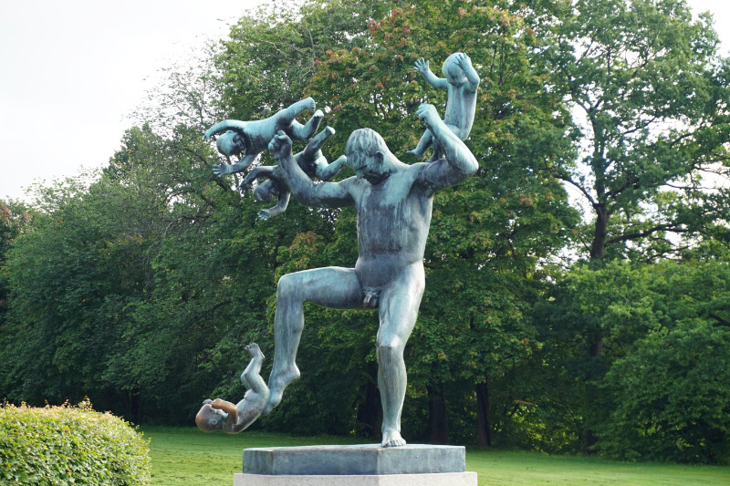 Man Attacked By Babies statue, Vigeland Park, Oslo, Norway