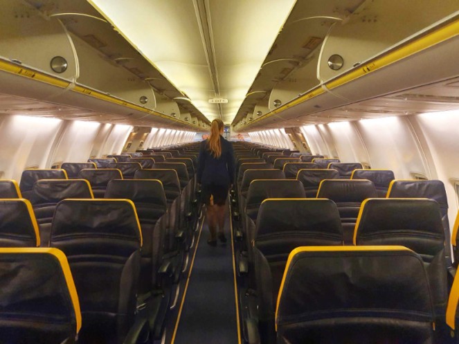 Ryanair flight - an empty plane
