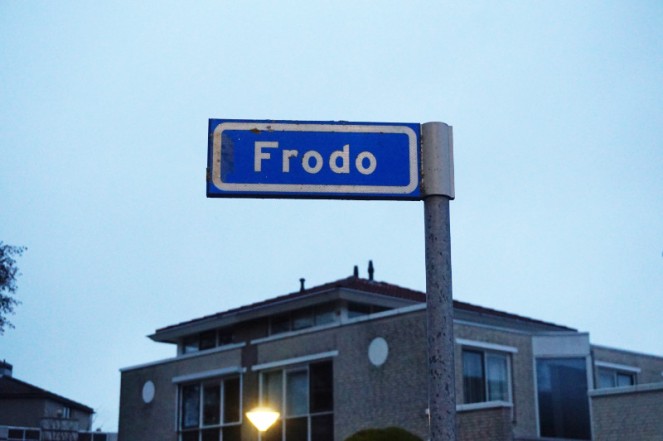 Frodo road sign, Geldrop, Netherlands