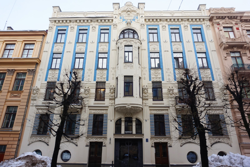Albert Iela art nouveau architecture, Riga, Latvia